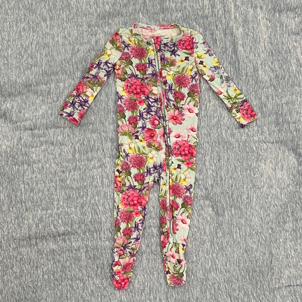 Posh Peanut Floral Baby Onesie